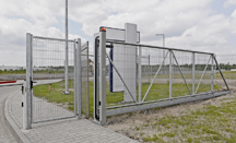 brama przemysłowa przesuwna automatyczna, panattoni park - sosnowiec